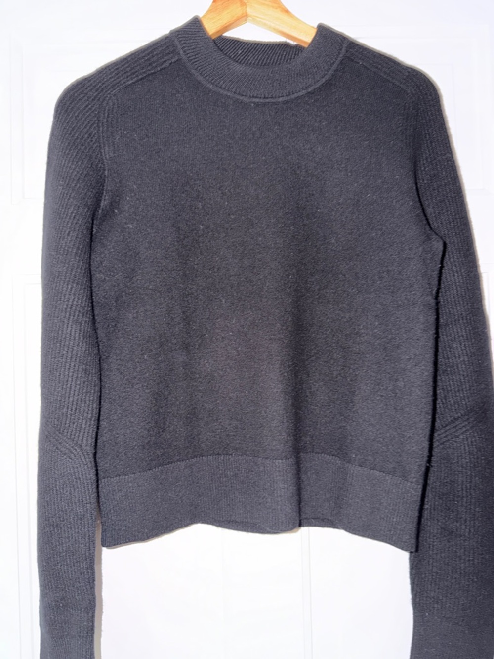 rag & bone Black Crewneck Knit Sweater